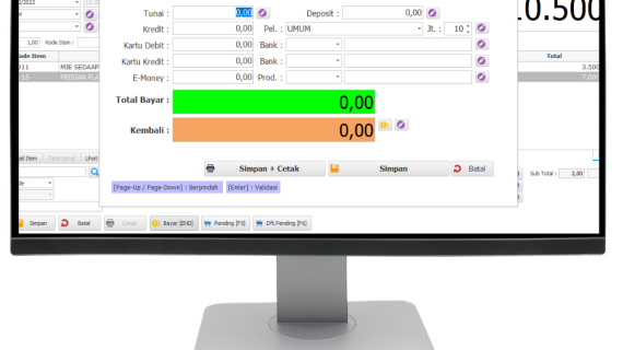 Aplikasi Kasir Toko Excel