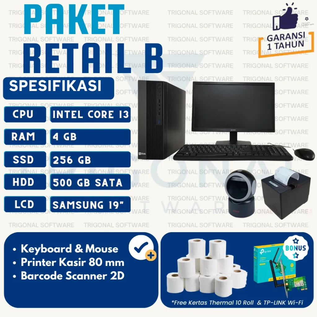 komputer kasir toko bangunan