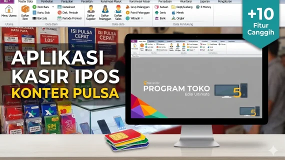 Aplikasi Kasir IPOS untuk Konter Pulsa & 10 Fitur Canggihnya